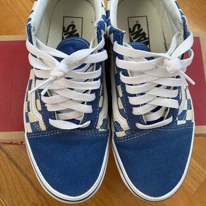 Vans Old Skool Blue Checkerboard